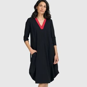 Tekbika Celine Dress, Black Holiday Attire